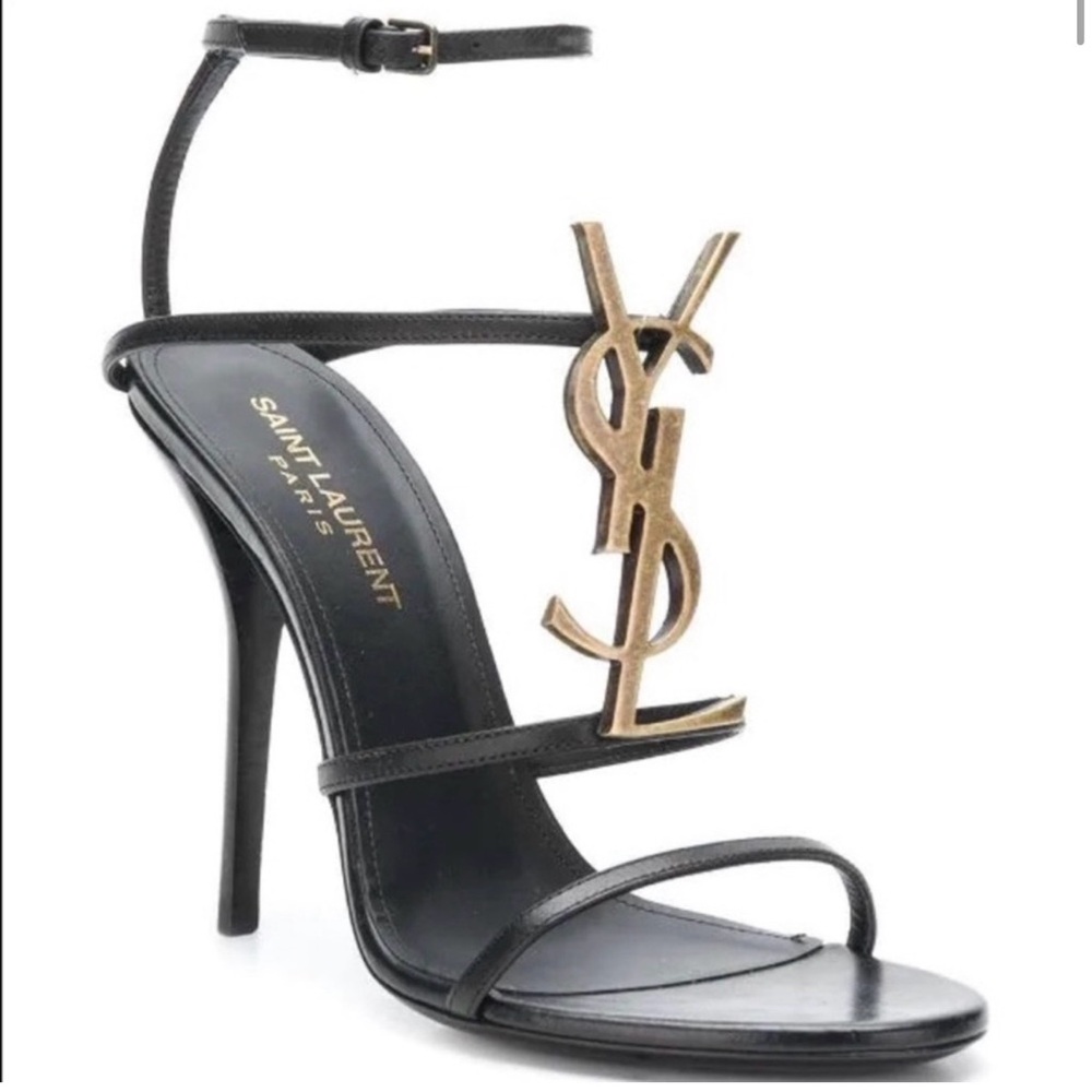 YSL CASSANDRA STRAP HEELS